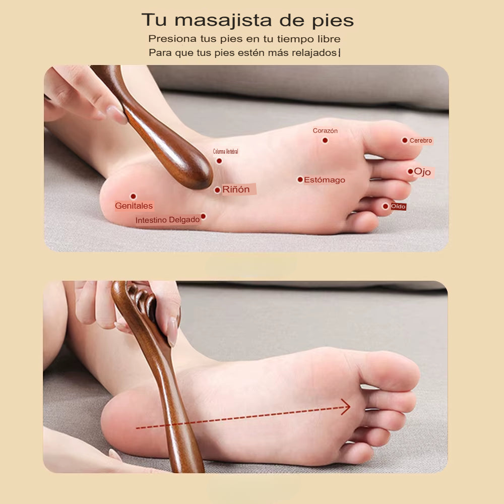 🌸 Peine de Masaje Meridiano Gua Sha – Masajea, relaja y estimula el crecimiento capilar